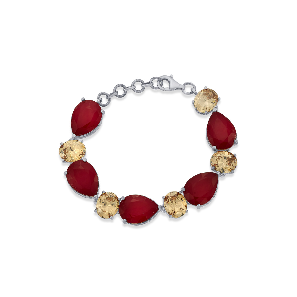 Rockkvan Rosewood Quartz Silver Bracelet - Image 2