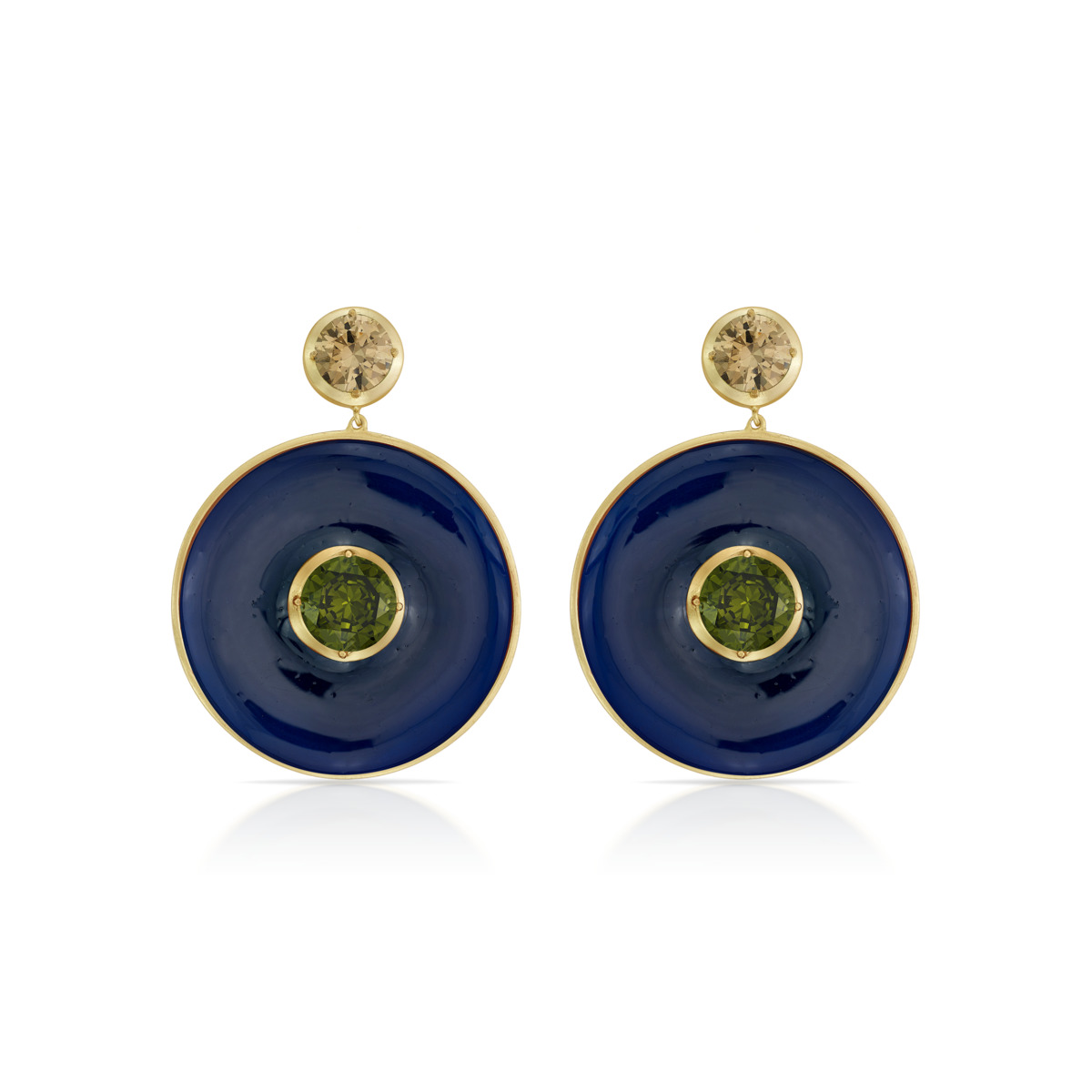 Malhar Blue Statement Wisdom Earrings