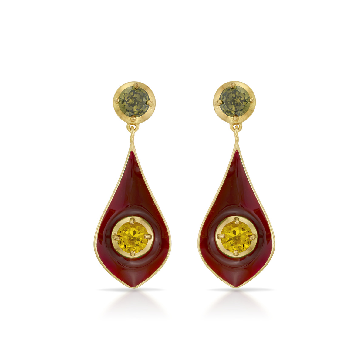 Malhar Raindrop Pear Power Earrings