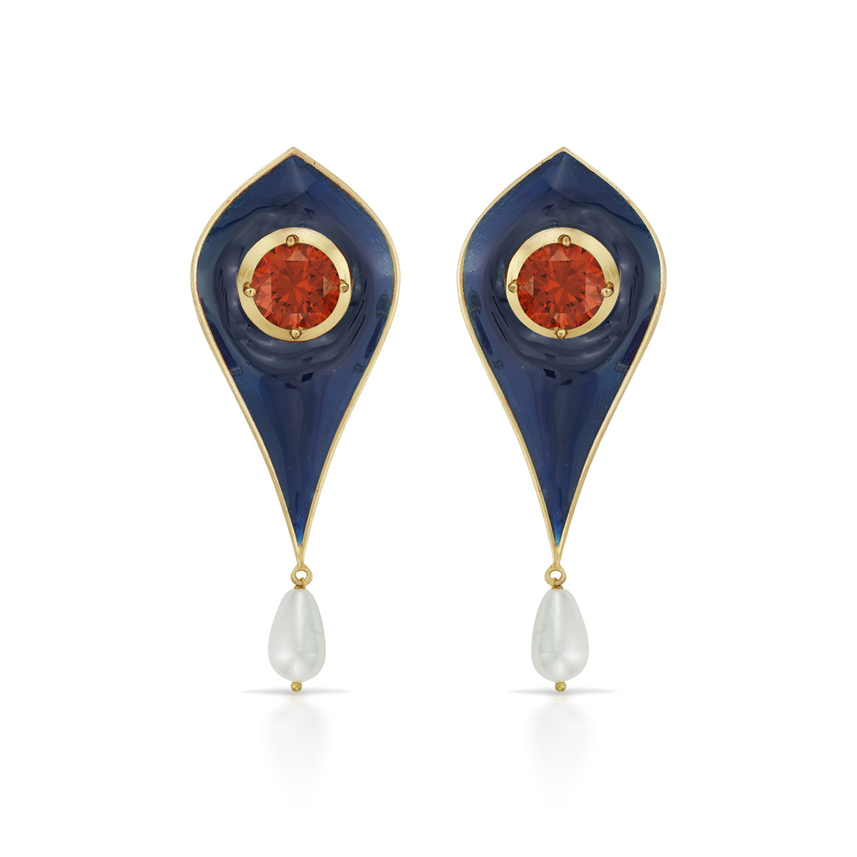 Malhar Pearl Mini Raindrop Wisdom Earrings