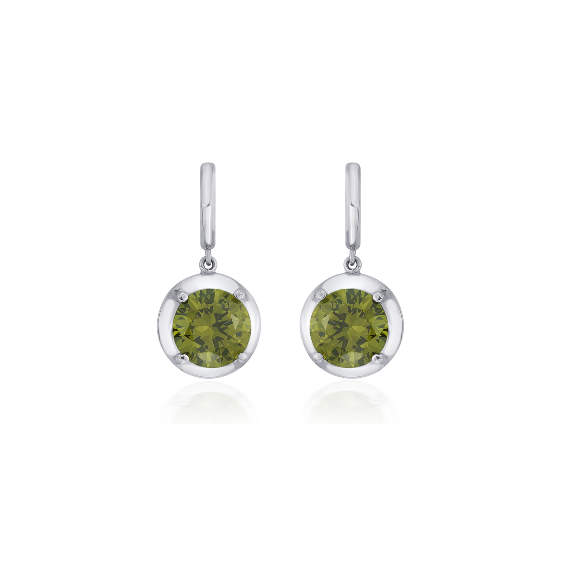 Brahman Quasar CZ Silver Bali Earrings