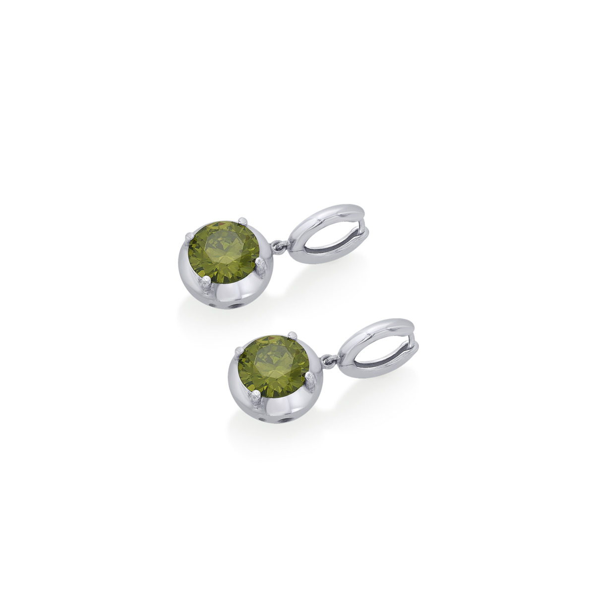 Brahman Quasar CZ Silver Bali Earrings - Image 2