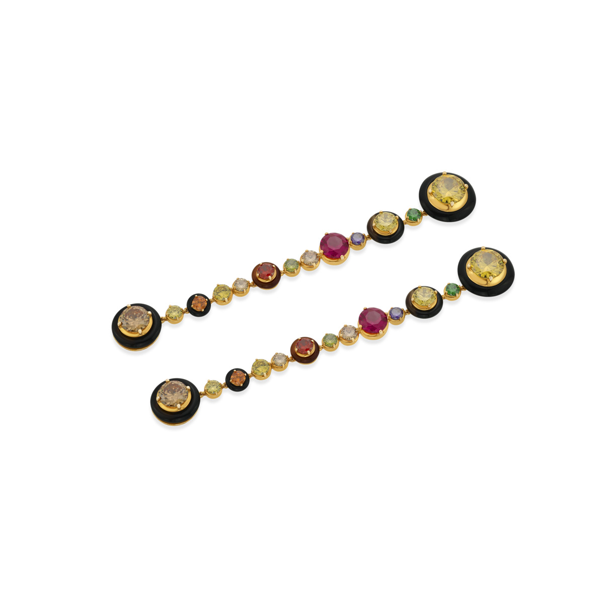 Sargamix Silver Onyx Symphony Earrings - Image 2