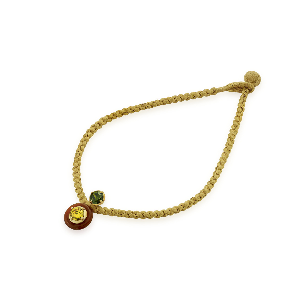 Sargamix Round Onyx Silver Weave Neckpiece - Image 2