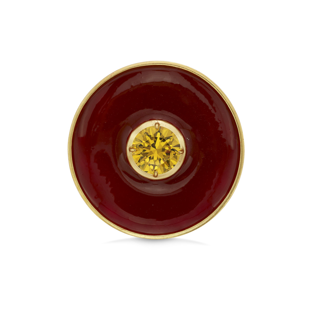 Malhar Red Statement Power Ring