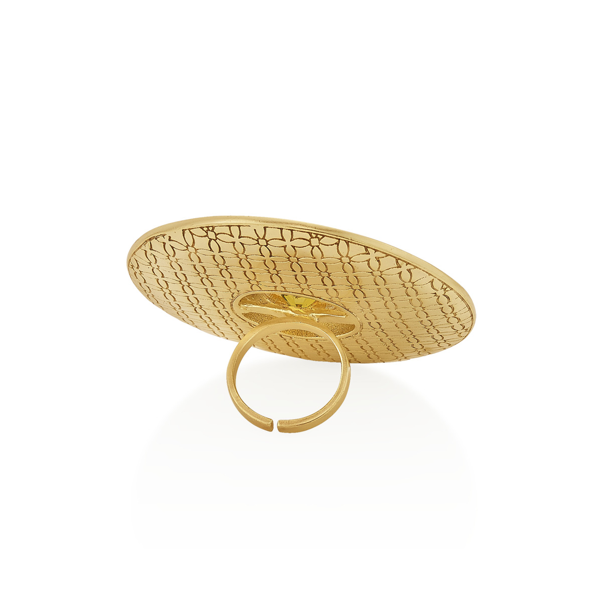 Malhar Blue Statement Wisdom Ring - Image 3