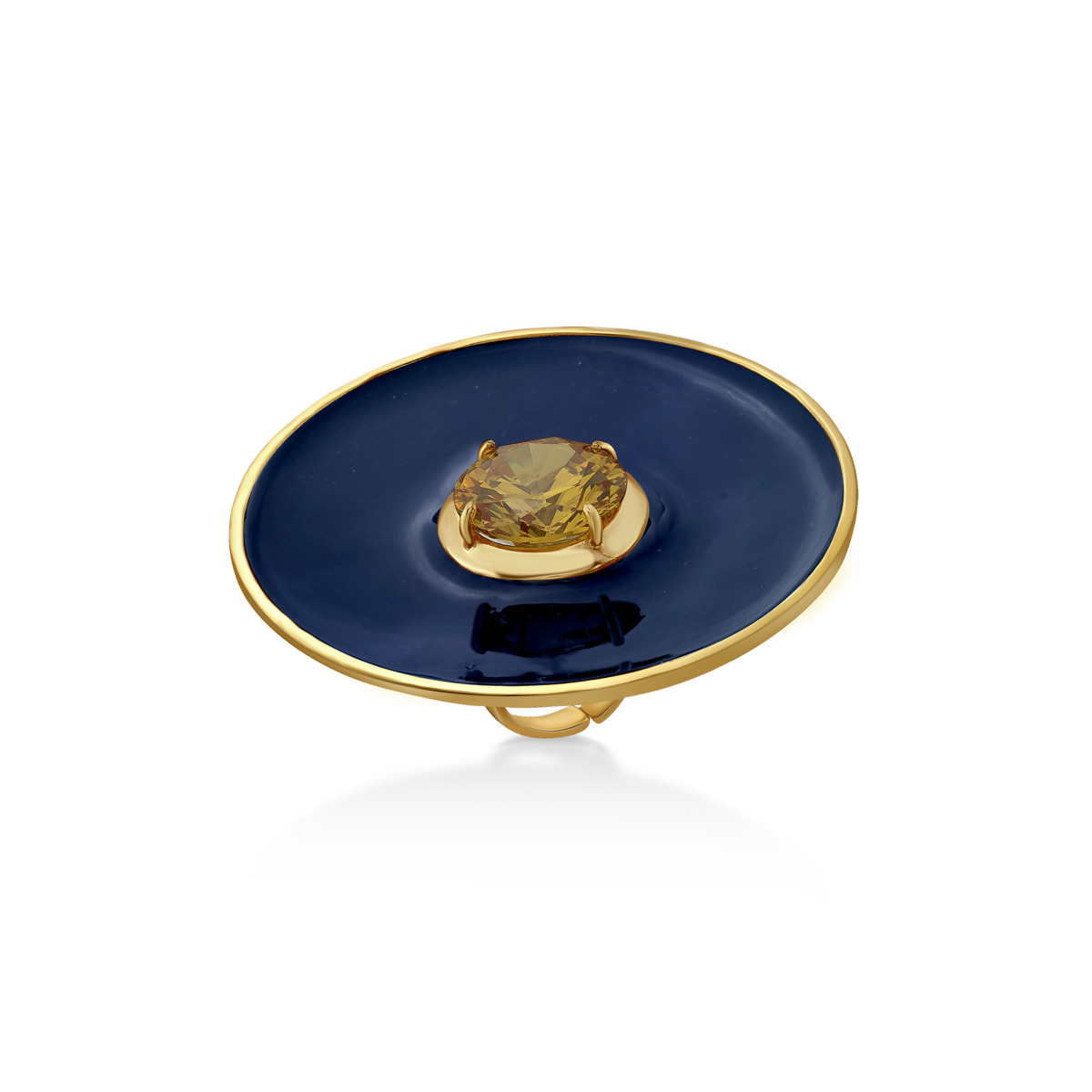 Malhar Blue Statement Wisdom Ring - Image 2