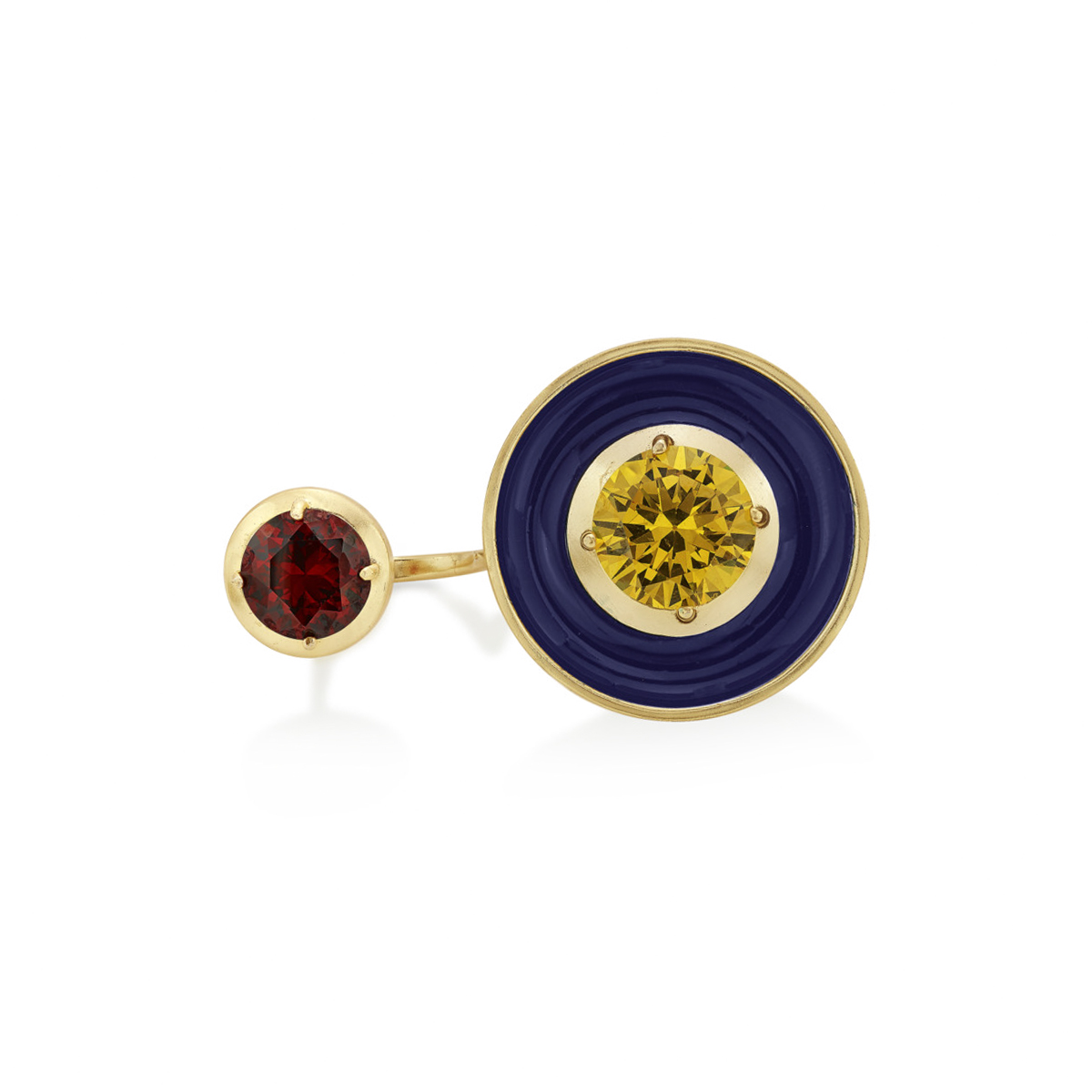 Malhar Blue Chalice Multifinger Wisdom Ring