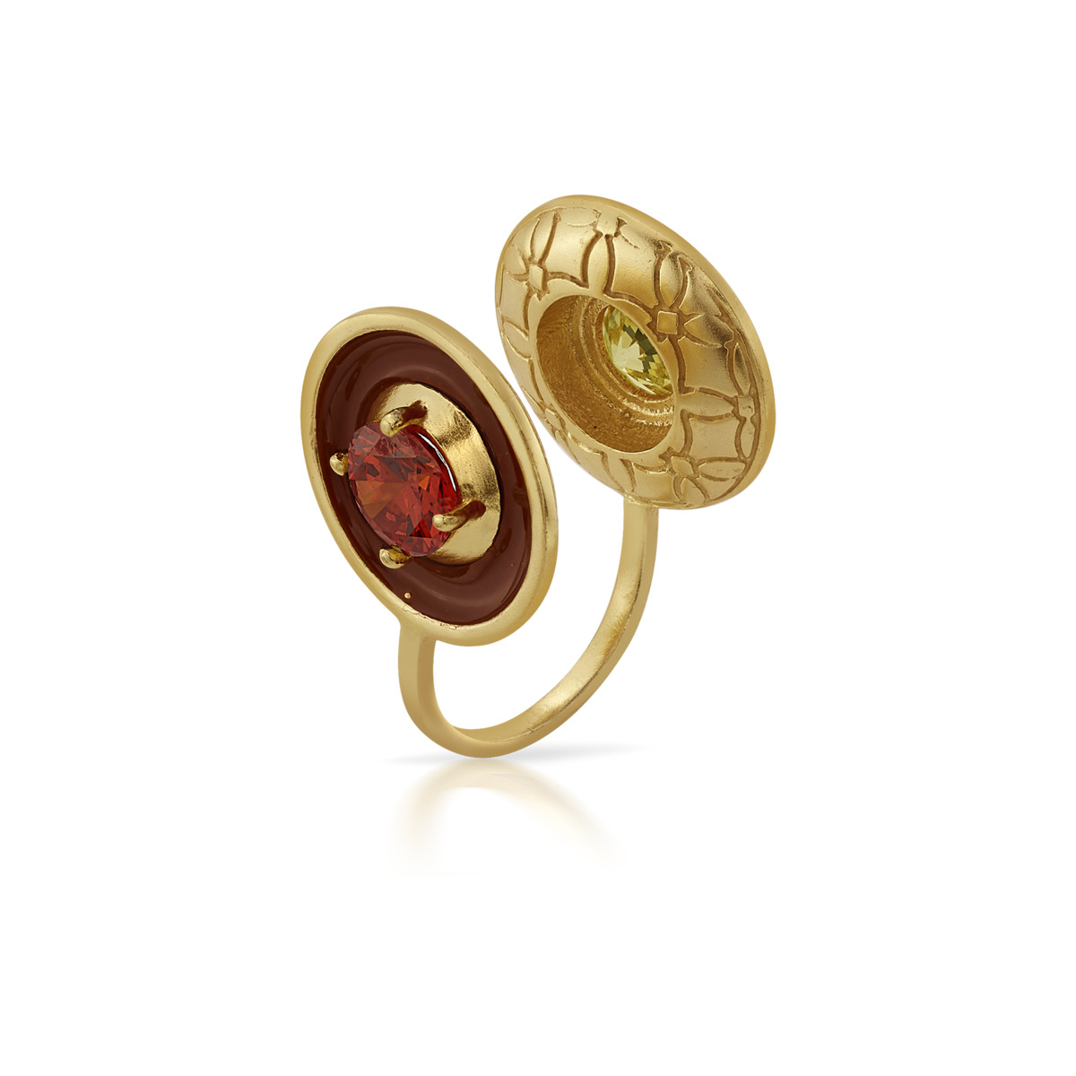 Malhar Taal Vertical Rainbow Bliss Ring - Image 3