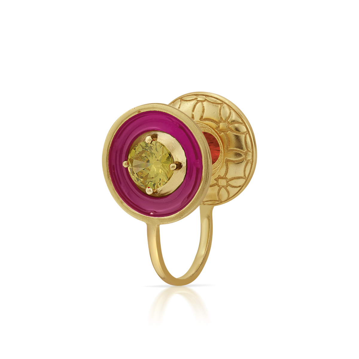 Malhar Taal Vertical Rainbow Bliss Ring - Image 2