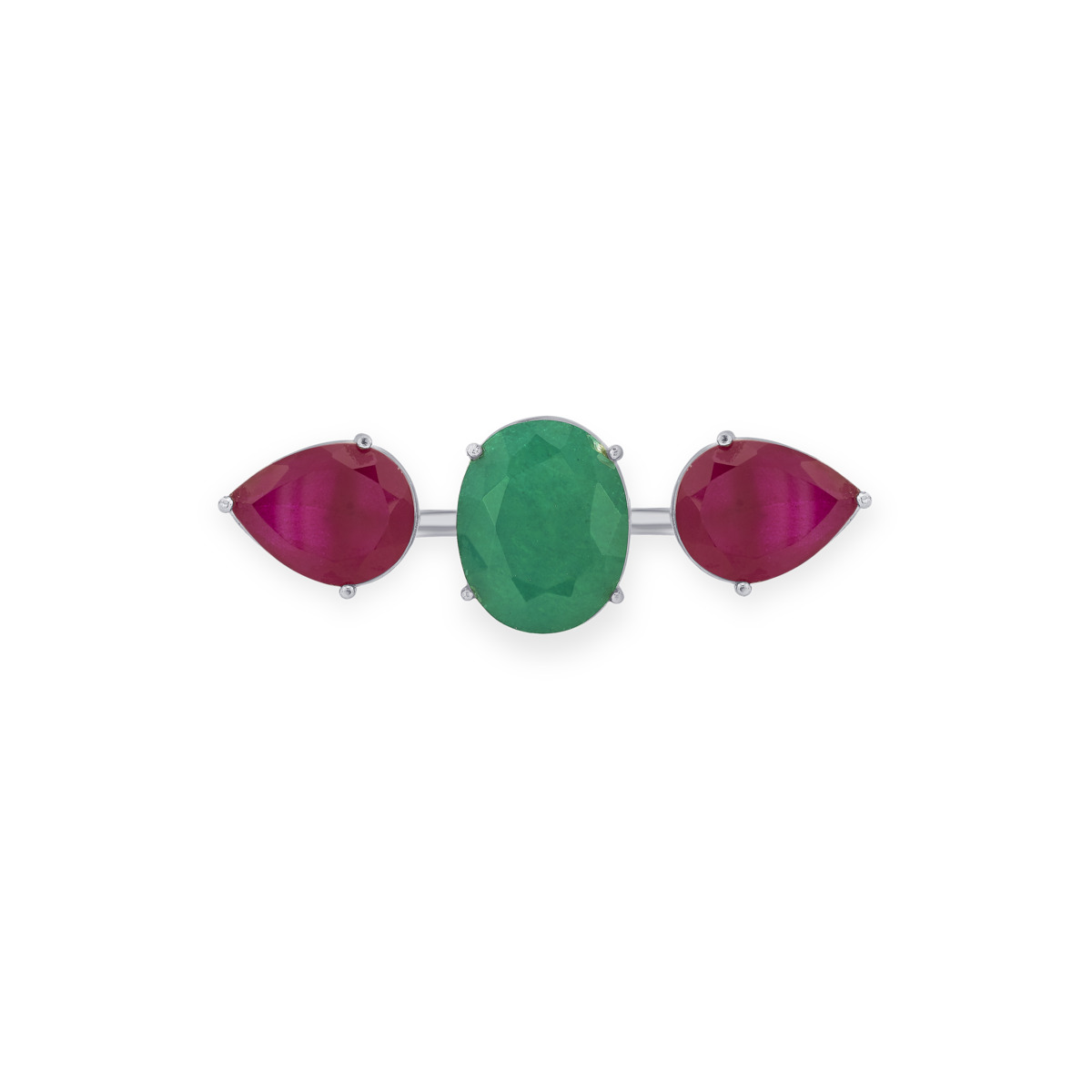 Rockkvan Small Deodar Multifinger Silver Ring