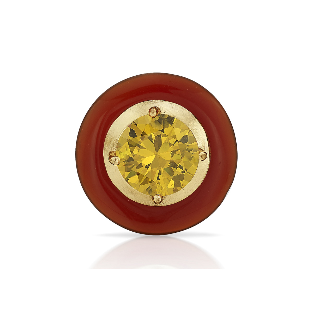 Sargamix Signature Red Onyx Silver Ring