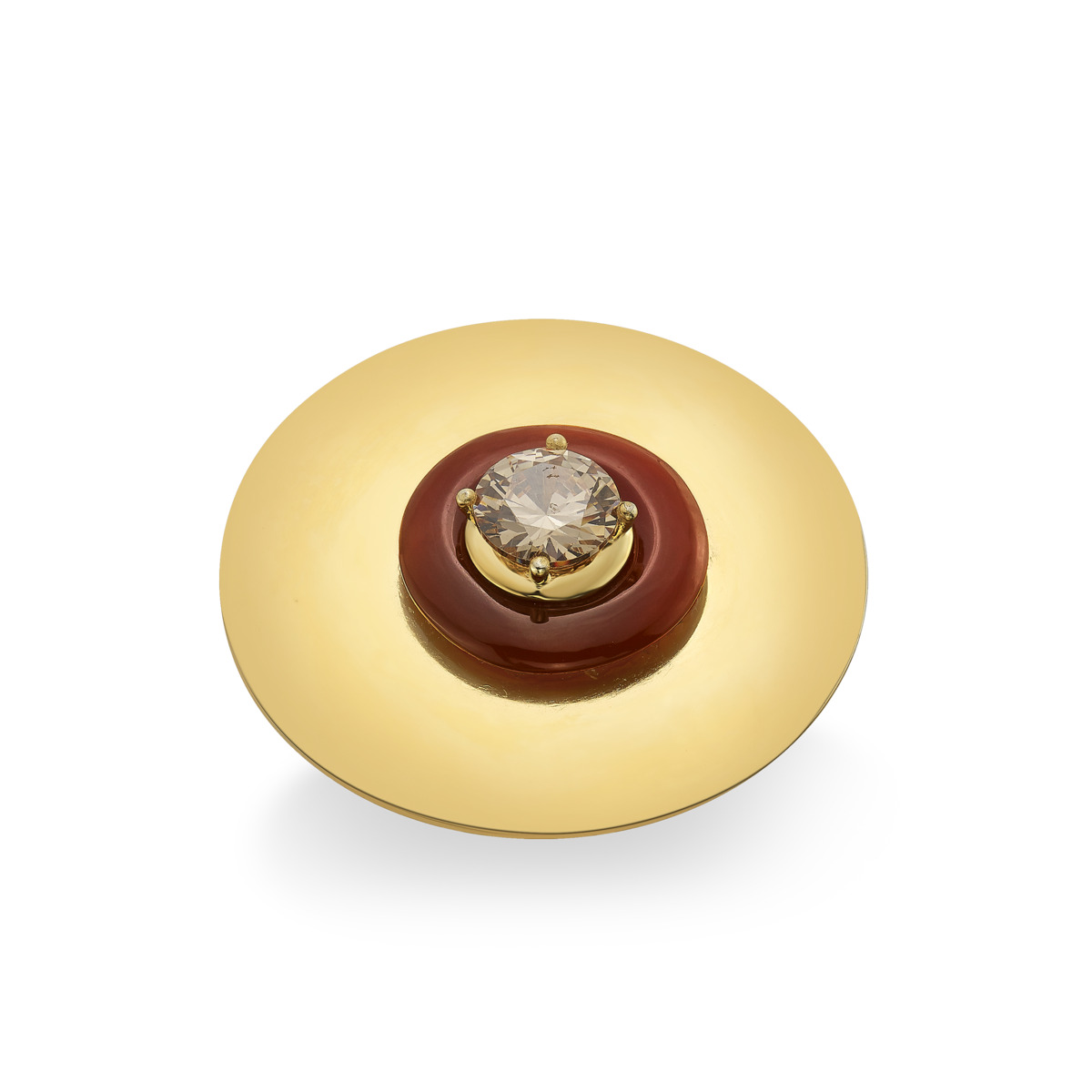 Sargamix Statement Gold Silver Onyx Tabla Ring - Image 2